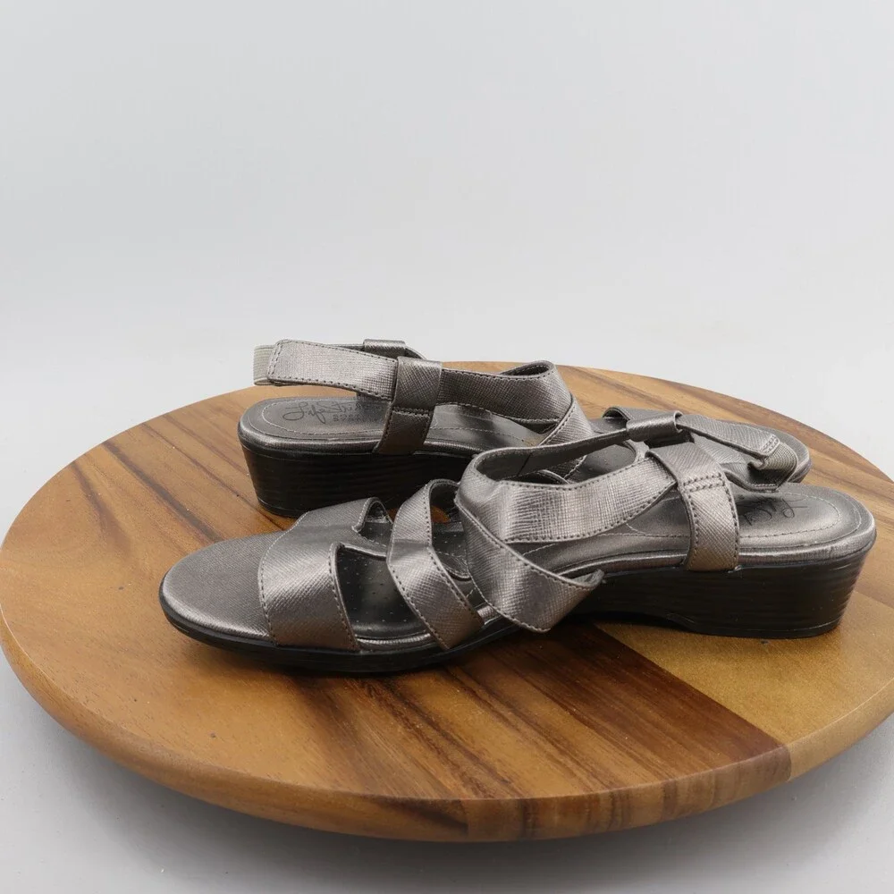 Women Life Stride Sandal Gray Size 8 - Picture 6 of 10